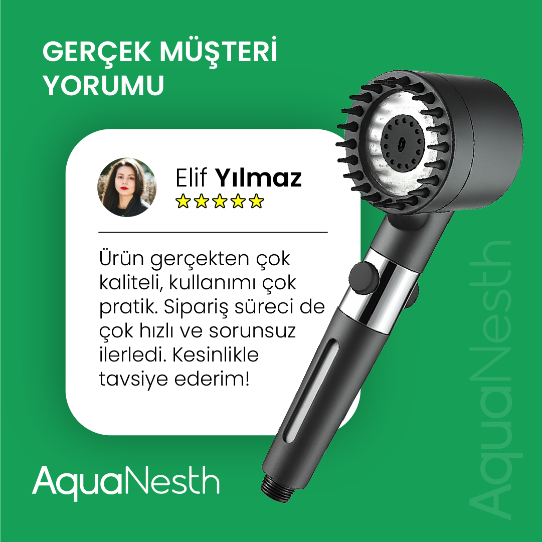 AquaNesth™ Filtreli Duş Başlığı