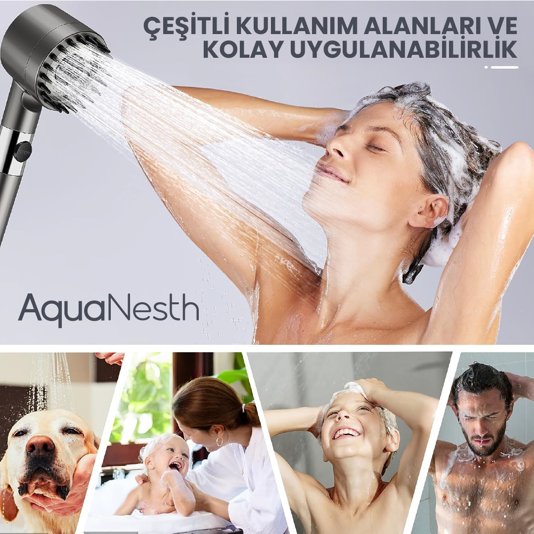 AquaNesth™ Filtreli Duş Başlığı