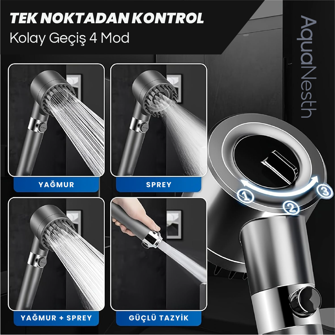 AquaNesth™ Filtreli Duş Başlığı
