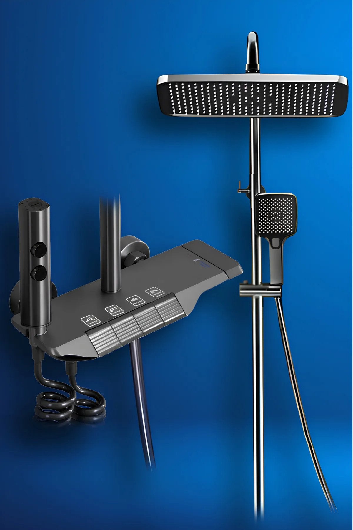 AquaNesth Piyano 5 Fonksiyonlu Robot Duş Seti