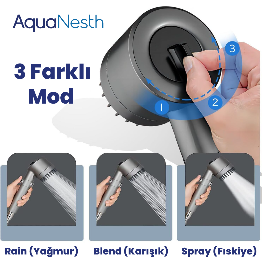 AquaNesth™ Filtreli Duş Başlığı